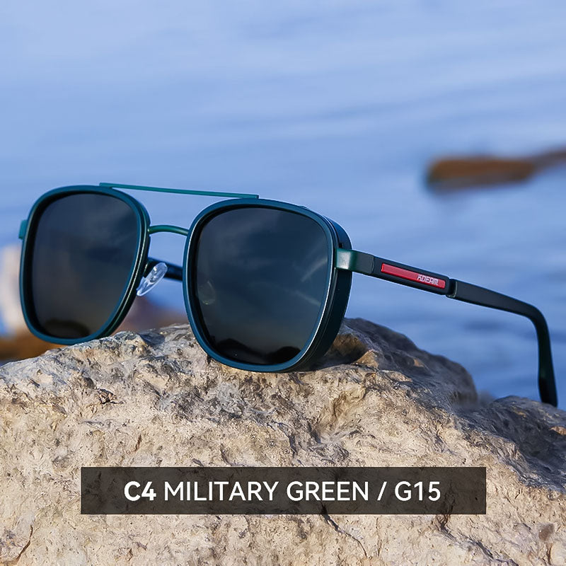 Vintage Polarized Sunglasses with Lightweight UV-Protective Frame