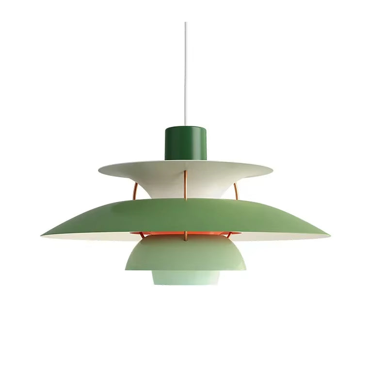 Lampa wisząca Petal, inspirowana stylem duńskim, żelazna rama, 3 rozmiary