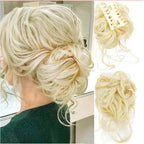 Curly Hair Bun – Clip-in Hair Piece with Volume and Natural Look