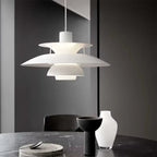 Lampa wisząca Petal, inspirowana stylem duńskim, żelazna rama, 3 rozmiary