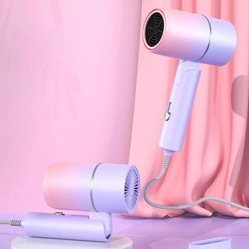 Foldable hairdryer with ion technology for shiny hair - Fioriscas