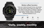 RidgeTech robust udendørs-smartwatch, vand- og støvafvisende, pulsmåling