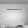 Lampada a sospensione lineare minimalista classica Orva in bianco e nero | Fioriscas