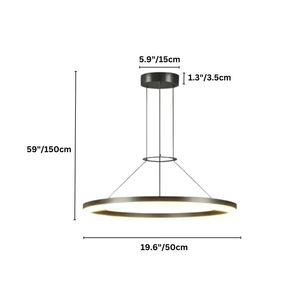 Aether Ring Chandelier With Soft Ambient Glow For Modern Interiors