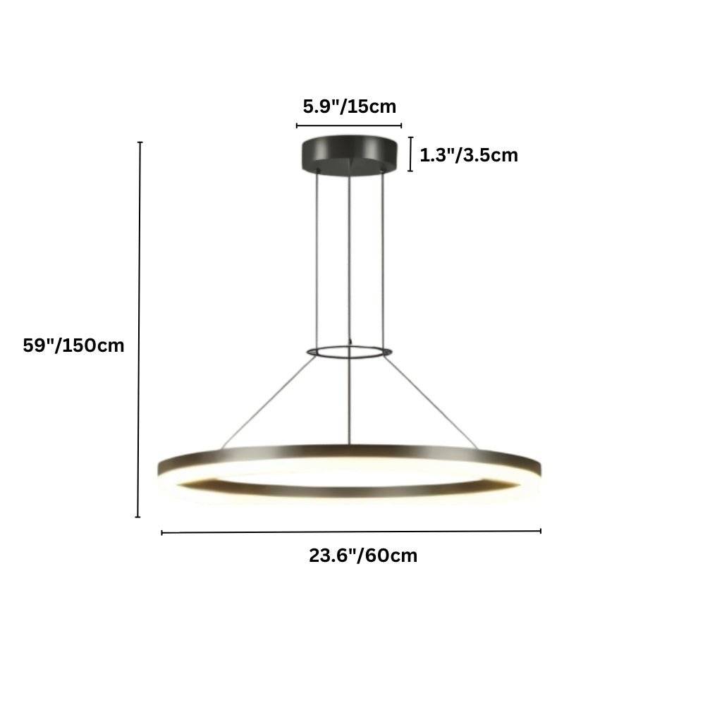 Aether Ring Chandelier With Soft Ambient Glow For Modern Interiors