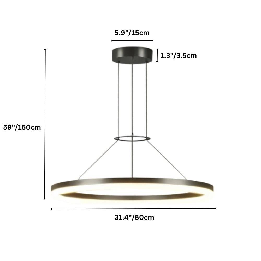 Aether Ring Chandelier With Soft Ambient Glow For Modern Interiors