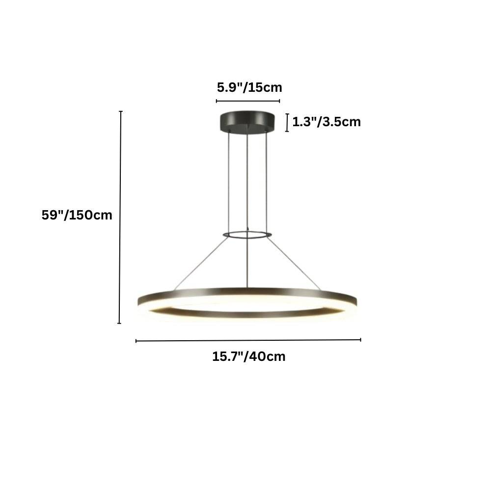 Aether Ring Chandelier With Soft Ambient Glow For Modern Interiors