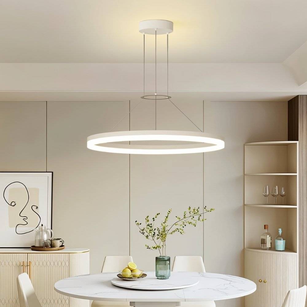 Aether Ring Chandelier With Soft Ambient Glow For Modern Interiors
