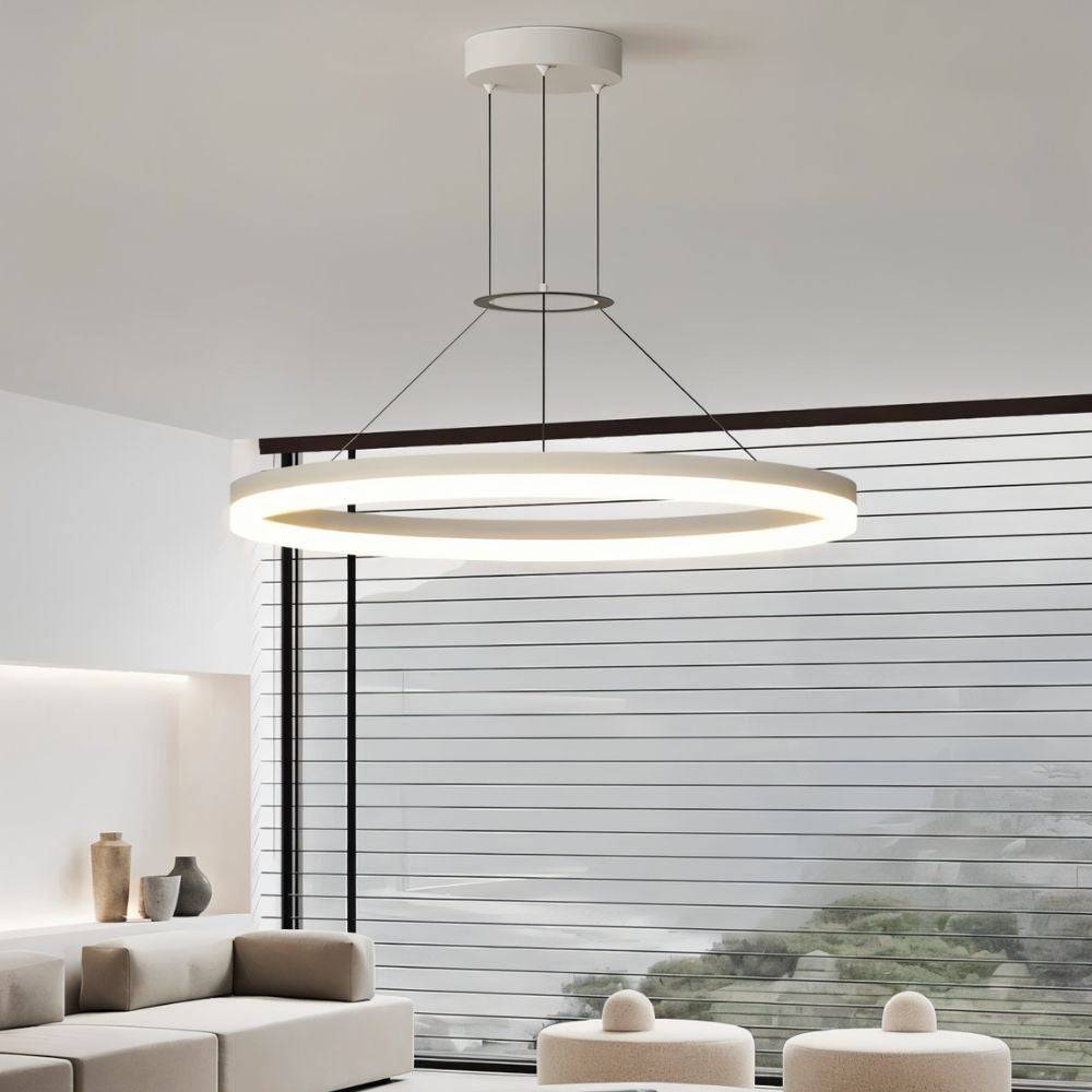 Aether Ring Chandelier With Soft Ambient Glow For Modern Interiors