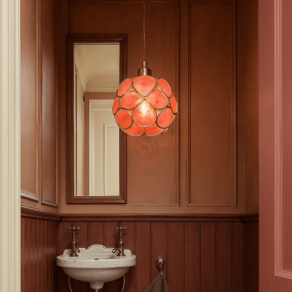 Petal Glow Stained Glass Pendant Light With Floral Bloom Motif