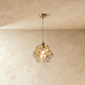 Petal Glow Stained Glass Pendant Light With Floral Bloom Motif