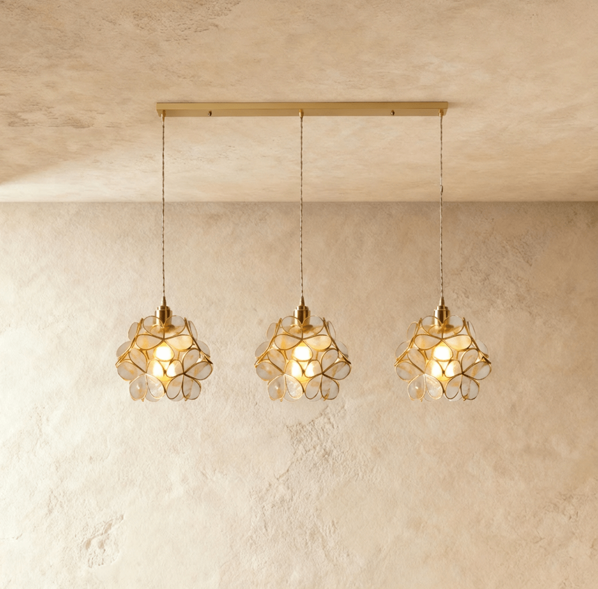 Petal Glow Stained Glass Pendant Light With Floral Bloom Motif