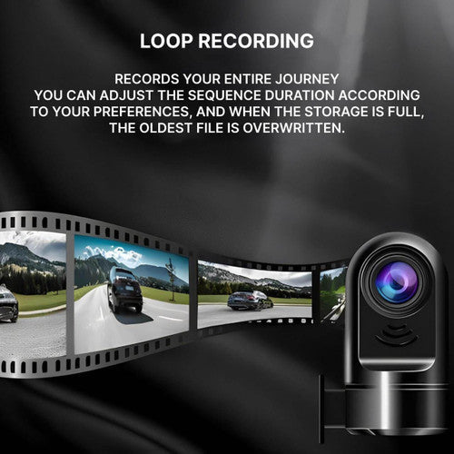 Telecamera per auto intelligente Cirro AI con registrazione in loop, GPS e visione notturna