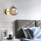 Aurelia skleněná nástěnná lampa s barevným skleněným stínidlem  