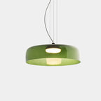 FjordLumen glazen hanglamp, warme ledgloed, ontwerp met meerdere niveaus