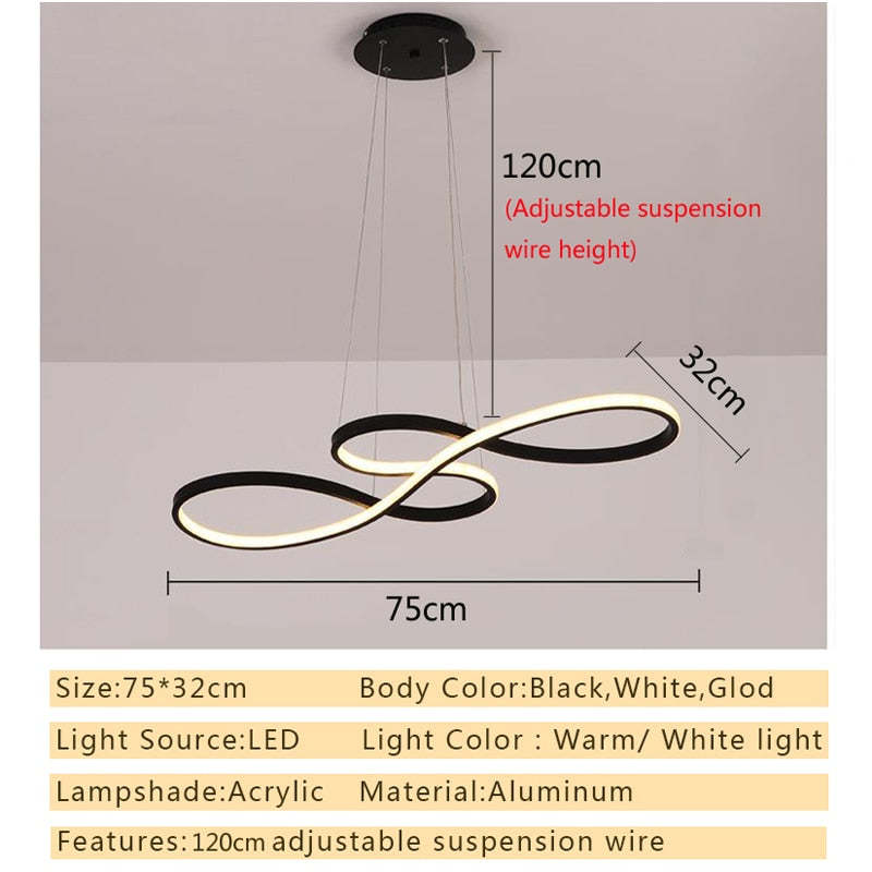 Durell muzikale noot hanglamp, zwart & goud | Fioriscas