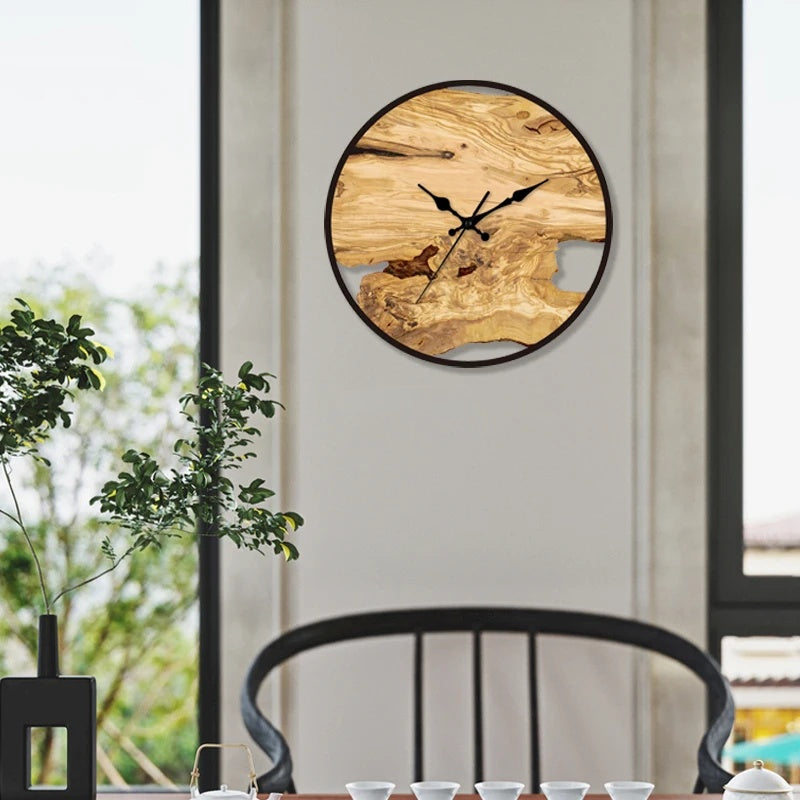 Nástěnné hodiny AstraLume Round s průhledným akrylovým ciferníkem, minimalistický design