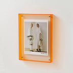 Acrylic Photo Frame for Wall Display, NovaGlass Multicolor Design