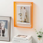 Acrylic Photo Frame for Wall Display, NovaGlass Multicolor Design