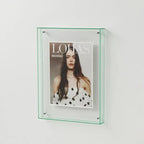 Acrylic Photo Frame for Wall Display, NovaGlass Multicolor Design
