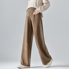 Maternity Pants, Wide-Leg Cotton Blend for Everyday Comfort