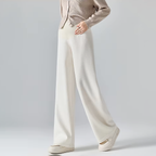 Maternity Pants, Wide-Leg Cotton Blend for Everyday Comfort