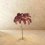 Lampada da terra Feathered Glam con velluto Glow Luxe Interiors
