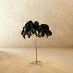Lampada da terra Feathered Glam con velluto Glow Luxe Interiors