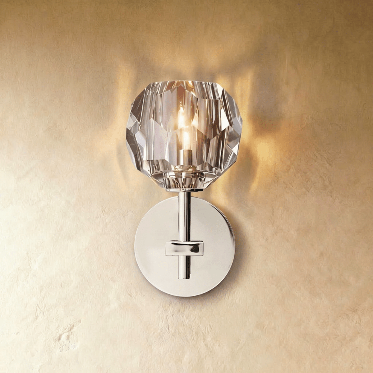 Argentia Crystaluxe Geborsteld IJzeren Wandlamp Voor Moderne Ruimtes  