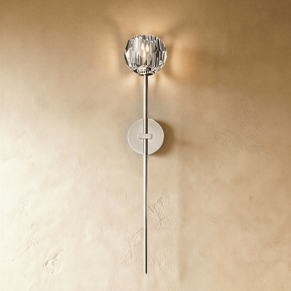 Argentia Crystaluxe Geborsteld IJzeren Wandlamp Voor Moderne Ruimtes  