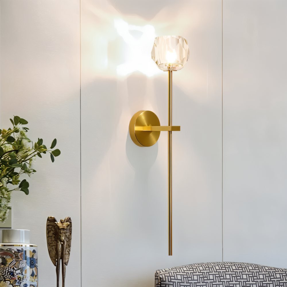 Argentia Crystaluxe Geborsteld IJzeren Wandlamp Voor Moderne Ruimtes  