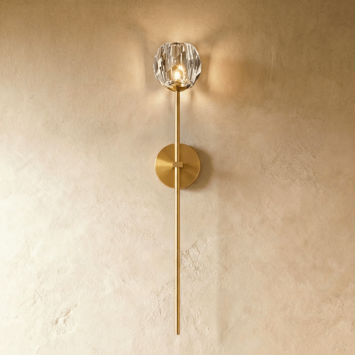 Argentia Crystaluxe Geborsteld IJzeren Wandlamp Voor Moderne Ruimtes  