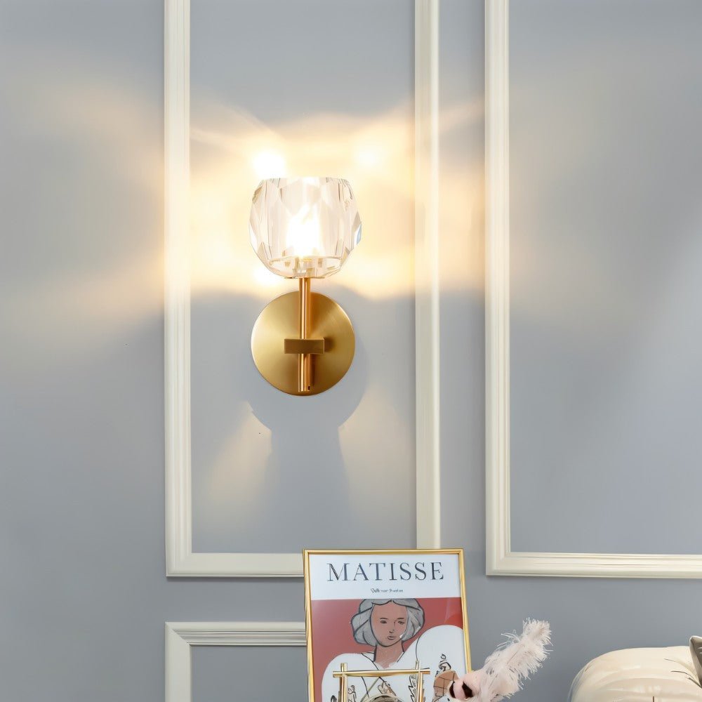 Argentia Crystaluxe Geborsteld IJzeren Wandlamp Voor Moderne Ruimtes  