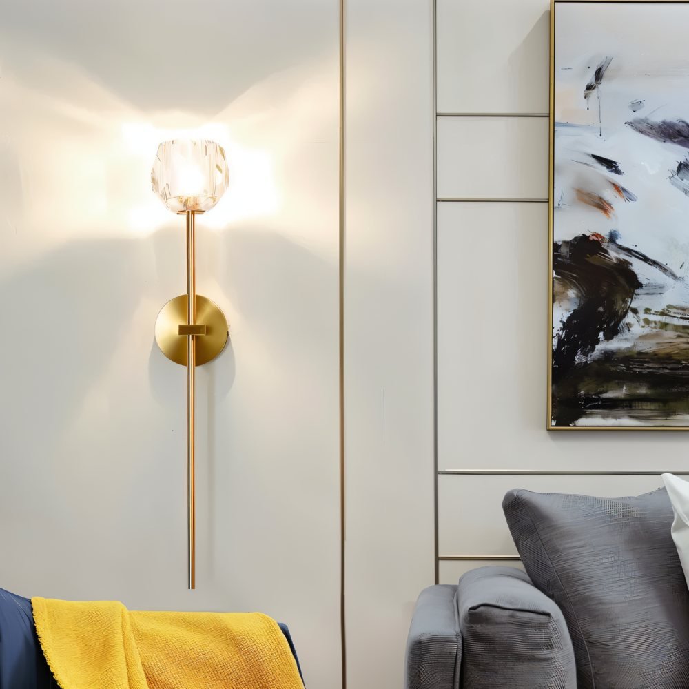 Argentia Crystaluxe Geborsteld IJzeren Wandlamp Voor Moderne Ruimtes  