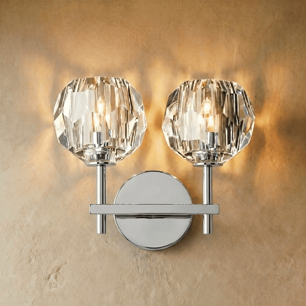 Argentia Crystaluxe Geborsteld IJzeren Wandlamp Voor Moderne Ruimtes  