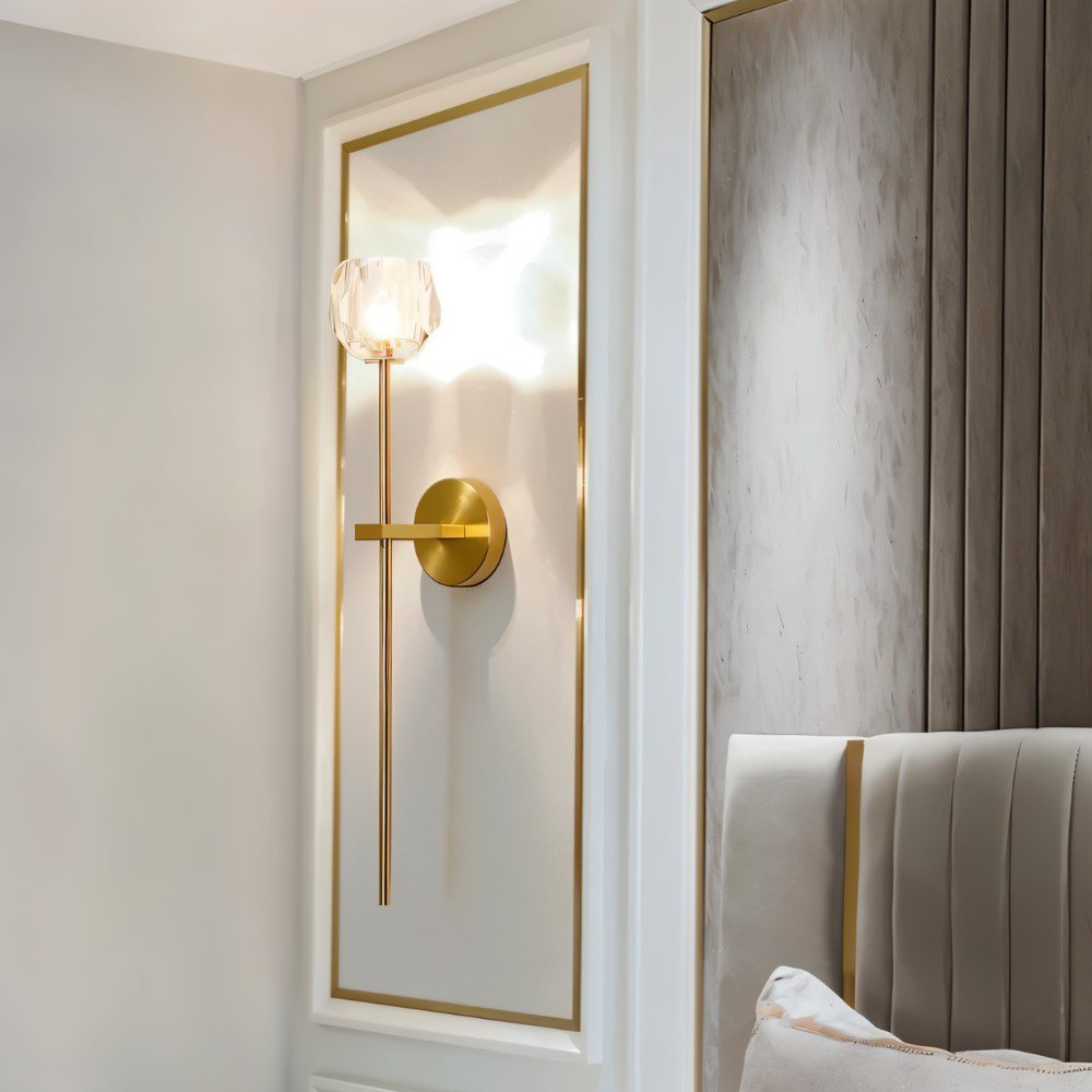 Argentia Crystaluxe Geborsteld IJzeren Wandlamp Voor Moderne Ruimtes  