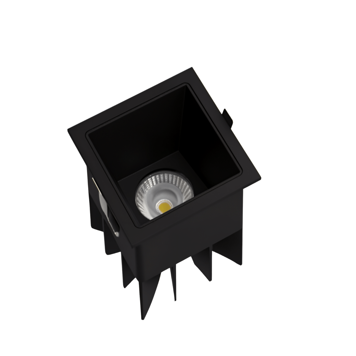 LumenForge Square IP65 infälld downlight med vit kant