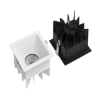 LumenForge Square IP65 infälld downlight med vit kant