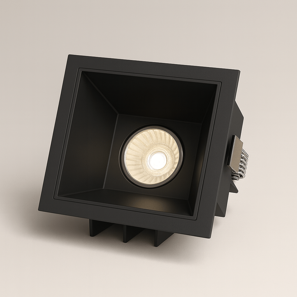 LumenForge Square IP65 infälld downlight med vit kant