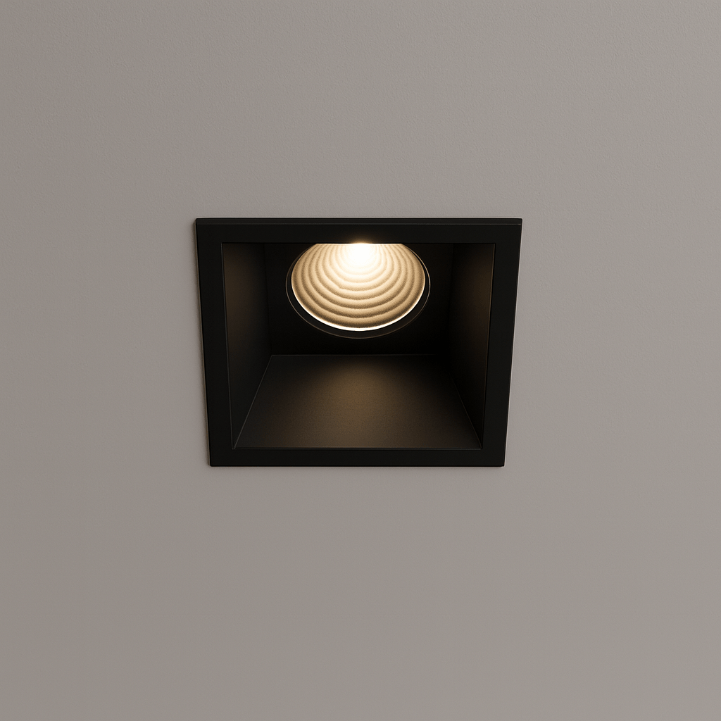 LumenForge Square IP65 infälld downlight med vit kant