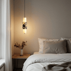 Organic Marble Vein Pendant Light With Architectural Diffused Glow