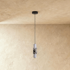 Organic Marble Vein Pendant Light With Architectural Diffused Glow