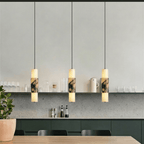 Organic Marble Vein Pendant Light With Architectural Diffused Glow