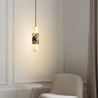 Organic Marble Vein Pendant Light With Architectural Diffused Glow