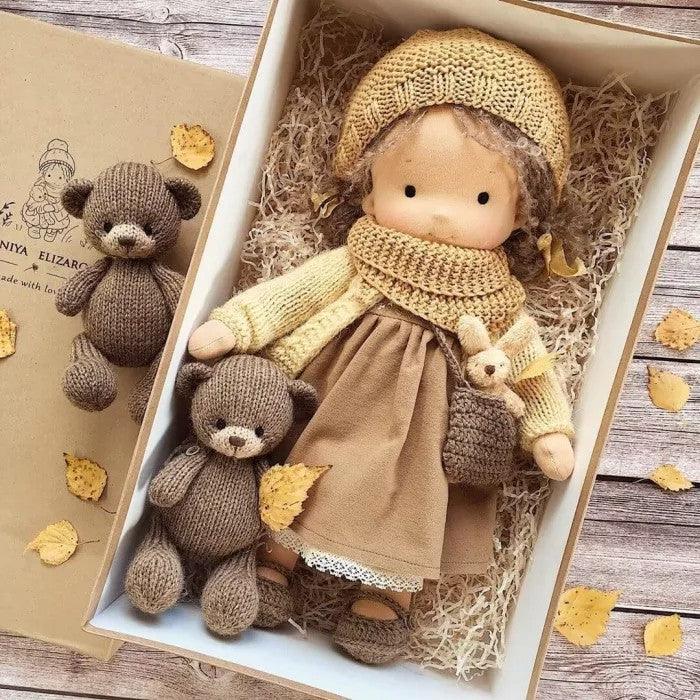 Poppi | Handcrafted Waldorf Cuddle Doll | Soft, Organic & Non-Toxic