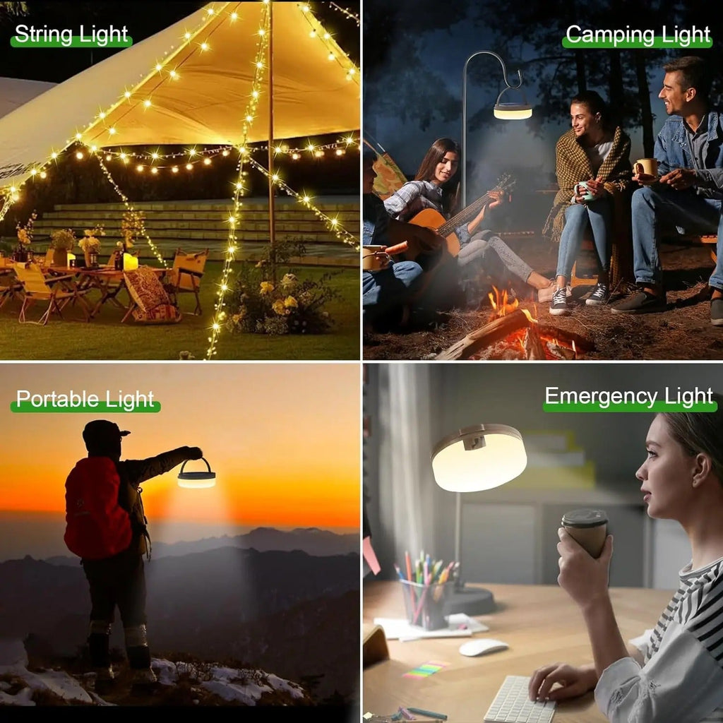 Linterna versátil para camping al aire libre con ocho modos de iluminación | Fioriscas