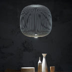Hanglamp met ijzeren spaken, diameter 35 cm, verstelbare uitval tot 135 cm