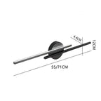 Fjordra Disc and Linear LED Wall Sconce, Black or White