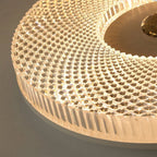 Plafonnier LED Luminia à montage encastré, finition élégante en métal et acrylique