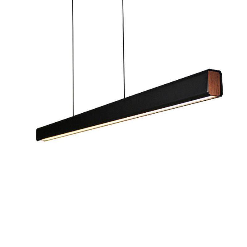 Lampada a sospensione lineare minimalista classica Orva in bianco e nero | Fioriscas